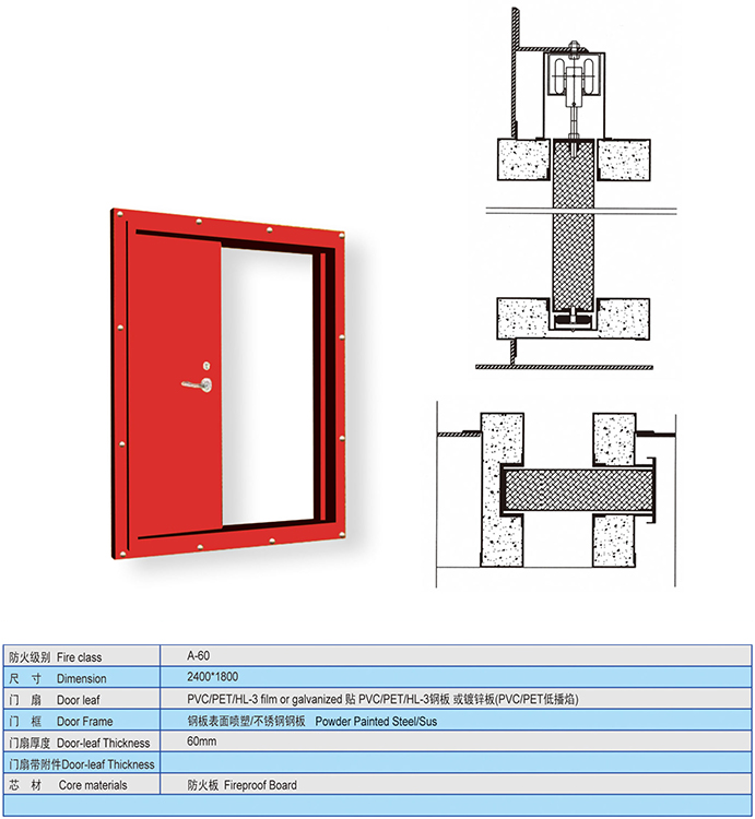 /uploads/image/20181121/Specification of Class A-60 Single-leaf Fireproof Sliding Door.jpg